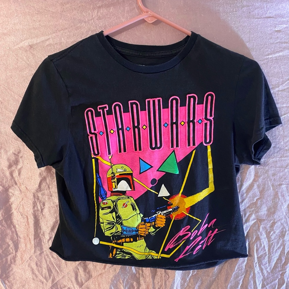 Star Wars Boba Fett neon crop top